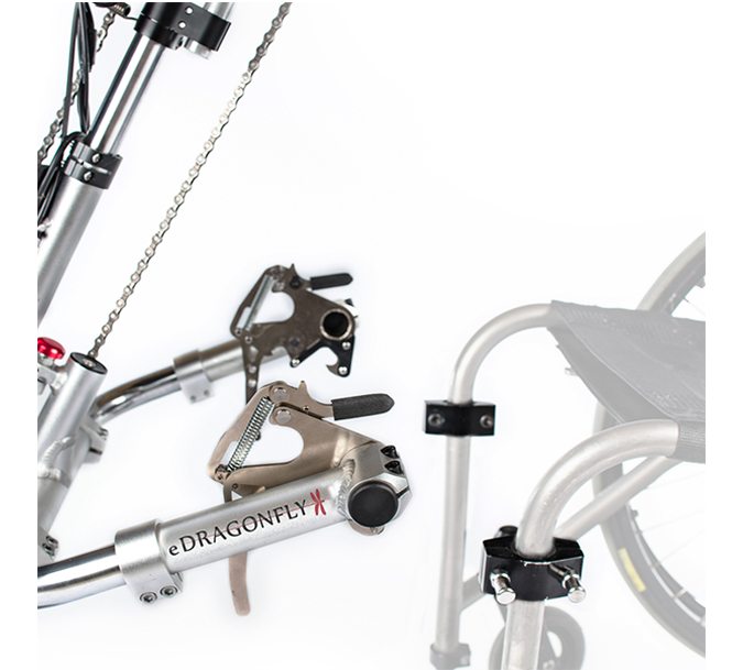 Handcycle - Rio Mobility EDragonfly Attachable Power Assist Handcycle