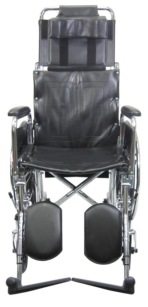 Reclining Wheelchairs - Karman KN-880 Reclining Wheelchair With Removable Armrest And Elevating Legrest -Self Propel