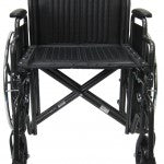 Karman KN-924-26- 28" seat Heavy Duty Wheelchair with Removable Armrest and Adjustable Seat Height