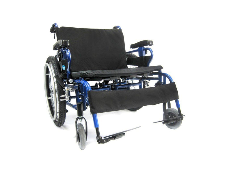 Bariatric Wheelchairs - Karman BT10 Adjustable Heavy Duty Wheelchair Diamond Black Frame