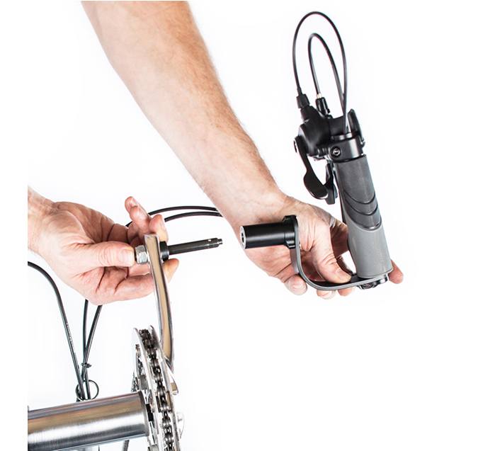 Handcycle - Rio Mobility EDragonfly Attachable Power Assist Handcycle