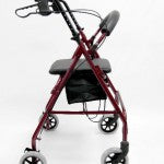 Karman R-4600 Lightweight Standard Rollator with Padded Seat and Backrest