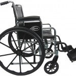 Karman KN-920 20" seat Heavy Duty Wheelchair with Removable Armrest and Adjustable Seat Height