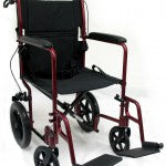 Karman LT-1000HB 19" seat 19 lbs. Lightweight Transport Chair with Hand Brakes and Removable Footrest
