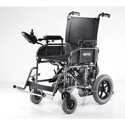 Power Wheelchairs - Merits Travel Ease Foldable Power Wheelchair P101-2S S K0822