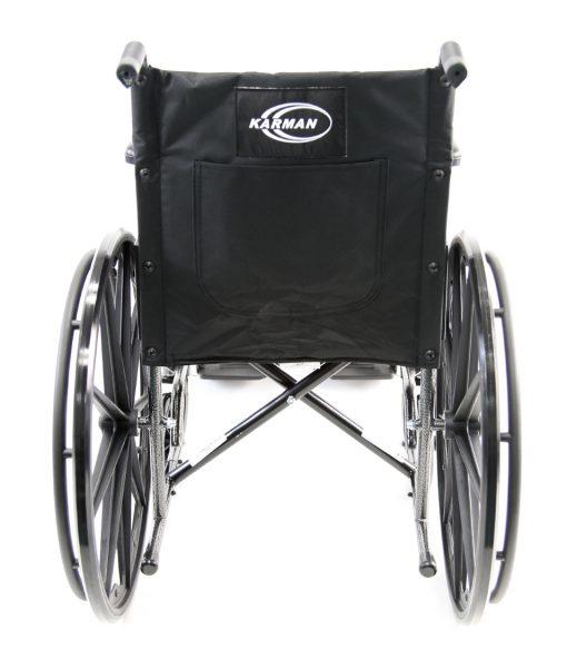 Standard Wheelchairs - Karman LT-800T 34 Lbs. Lightweight Steel Wheelchair With Fixed Armrest